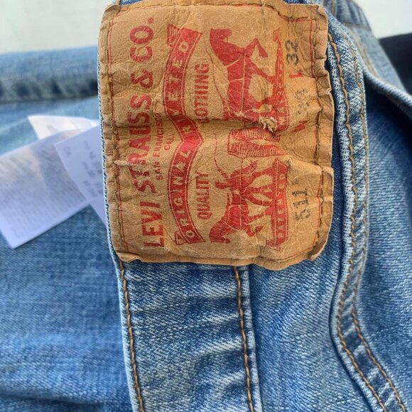 Levi 511 Jeans Men 33X32 Blue Light Wash Everyday Country Western Basic Casual - Picture 2 of 8